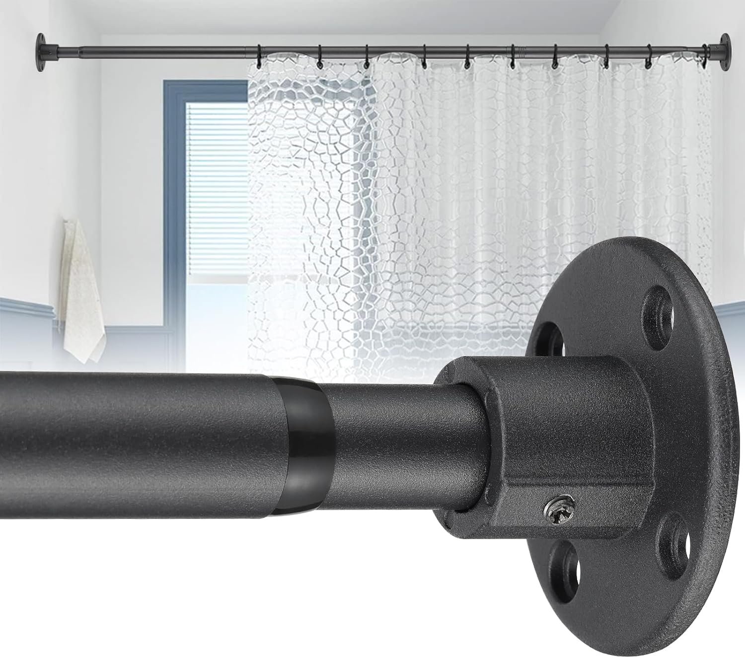 Heavy Duty Shower Rod Industrial Shower Curtain Rod Wall