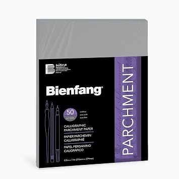 Bienfang Calligraphic Paper - Gunmetal, 8.5 x 11, 50 Sheets