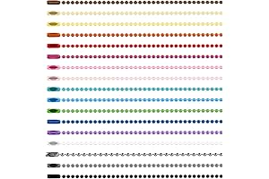 100-Piece Colorful Ball Bead Keychain Chains