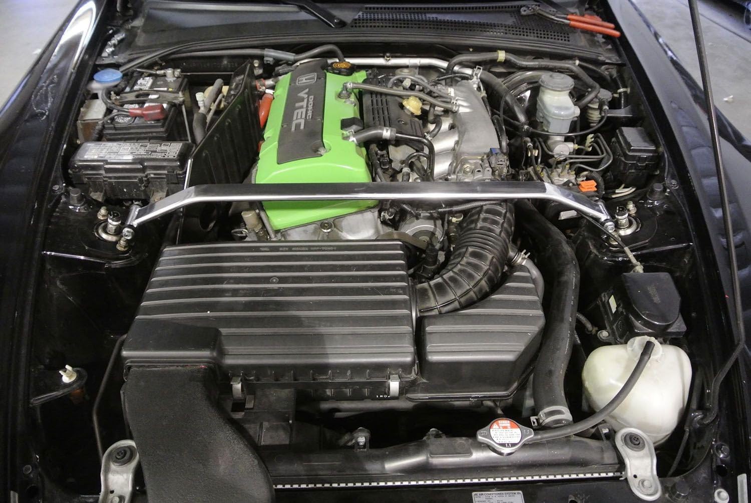 Compatible/Replacement for 99-09 S2000 AP1 AP2 Megan Front Upper Strut Bar Tower Brace Silver MR-SB-S2KFU-1P