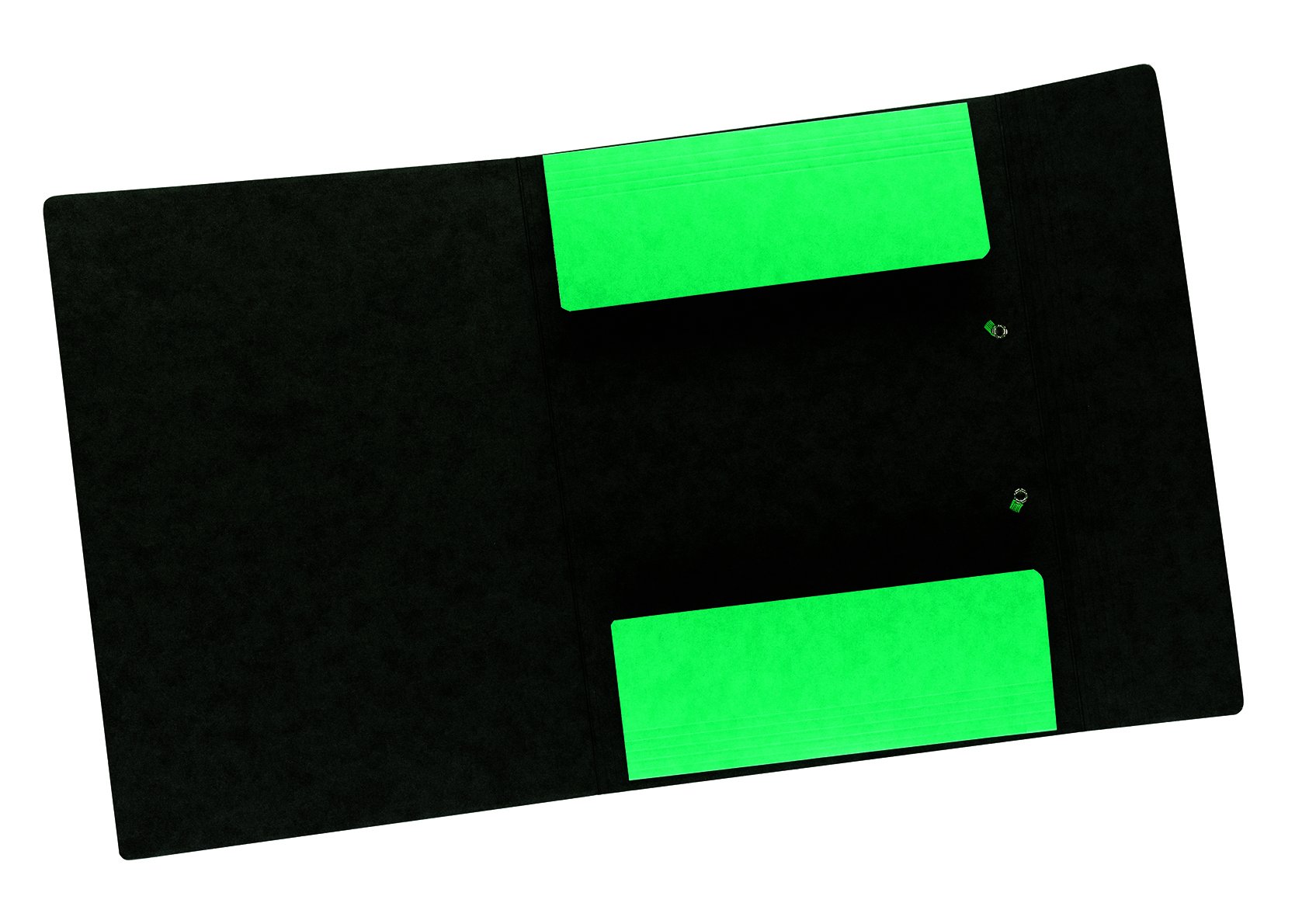 Elba Boston - Lotto di 50 cartelline con elastico, formato A4, colore: Verde