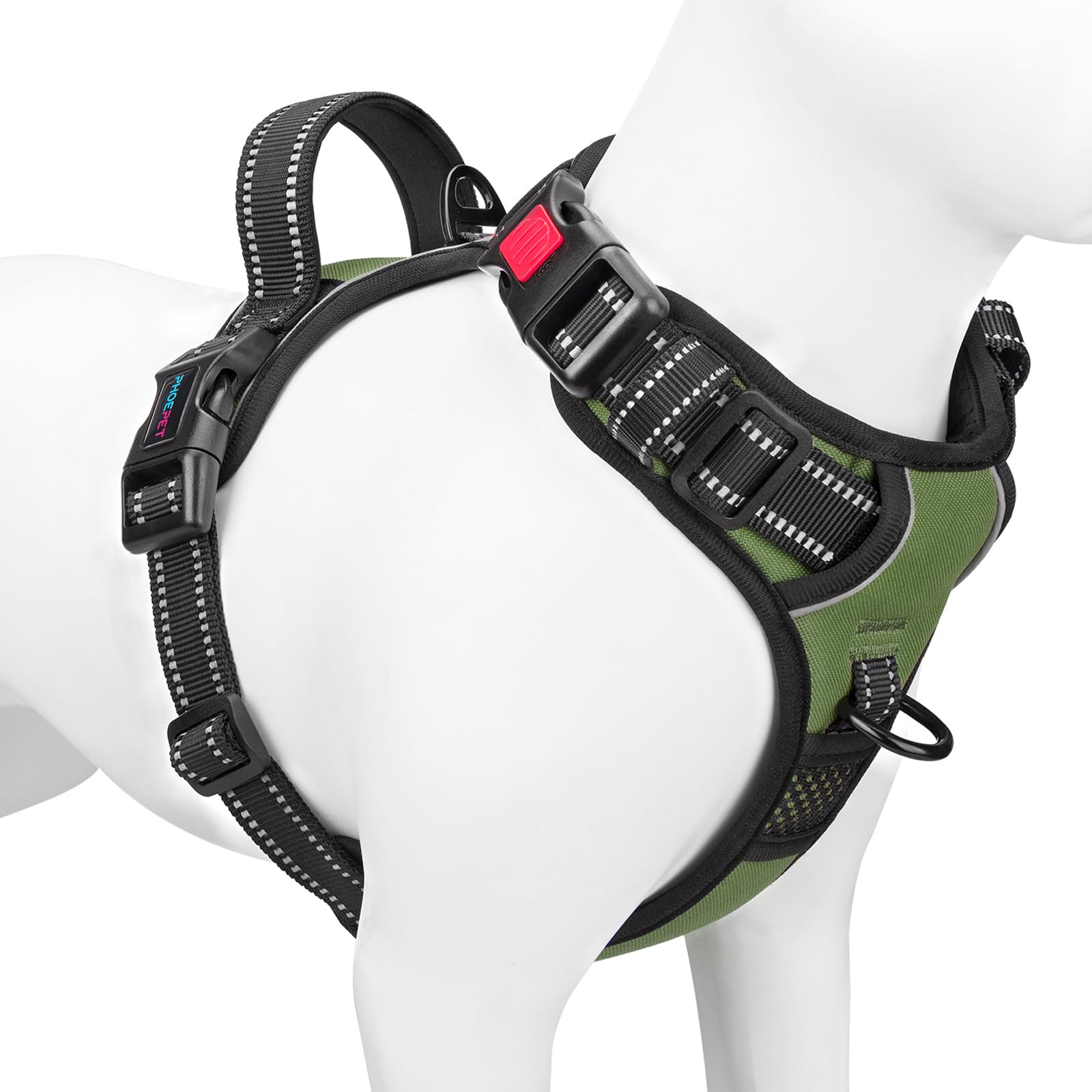 Amazon.com : PHOEPET No Pull Dog Harness with Handle Front & Back