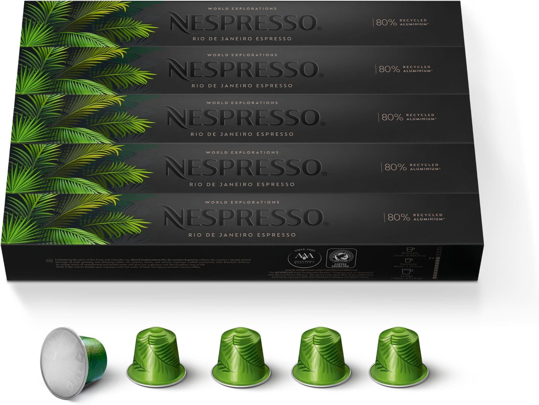 Capsules Original Line, Rio de Janeiro, 50 Count Espresso Coffee Pods