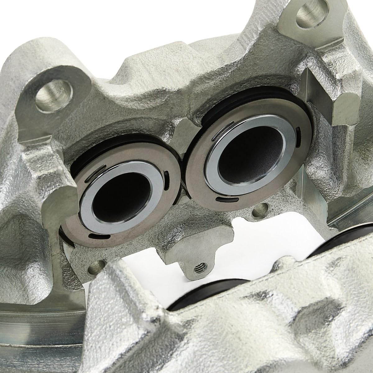RIDEX 78B1172 Pinza de freno Delantero Izquierda Delantero con perno guía adicional con bastidor de soporte Compatible con MERCEDES-BENZ W124 Sedán W124