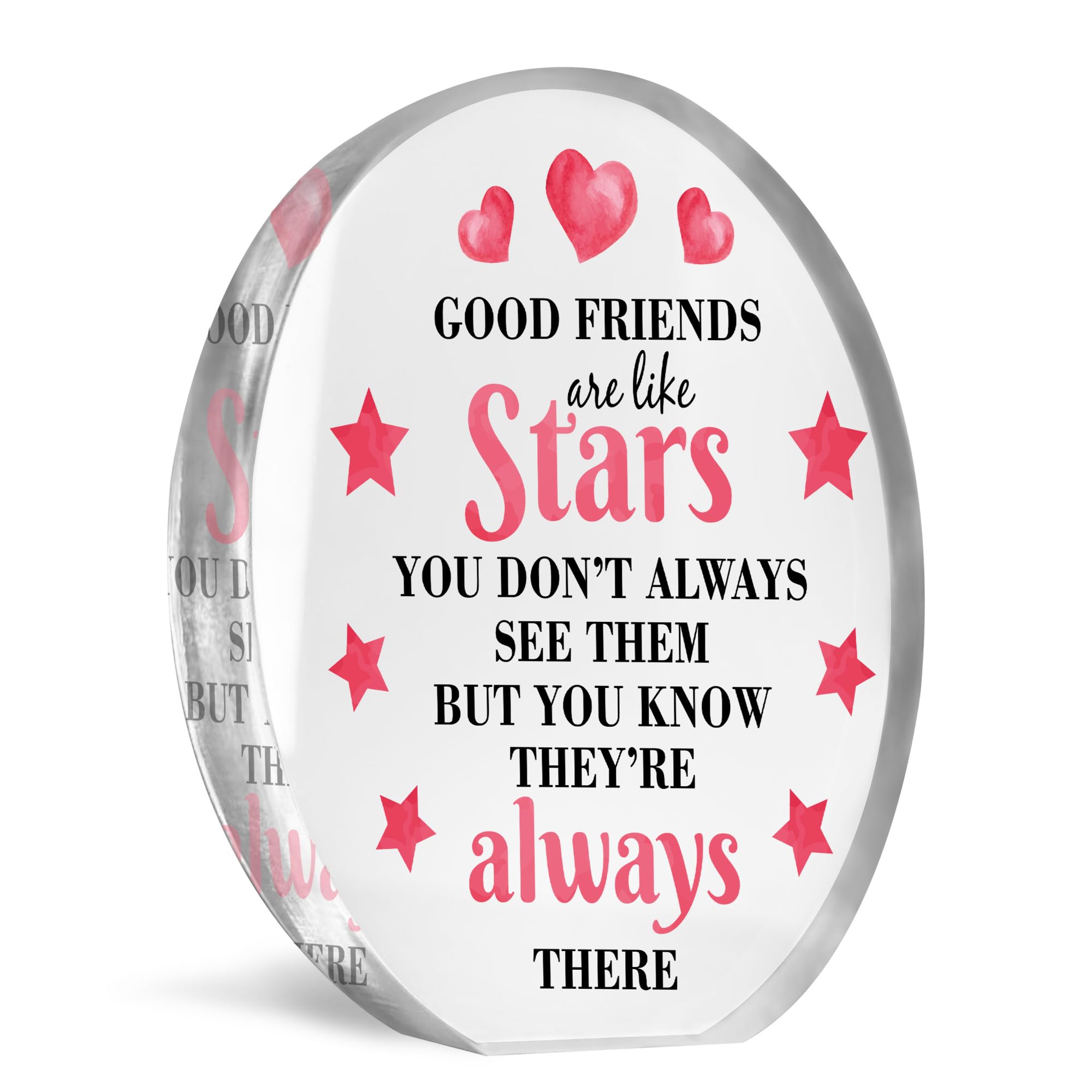 Red Ocean Good Friends Gift Ornament Acrylic Plaque Gift For Best Friend Friendship Plaque Best Friend Birthday Gift For Friend Christmas Thank You Gift For Him Her Miss You Gift