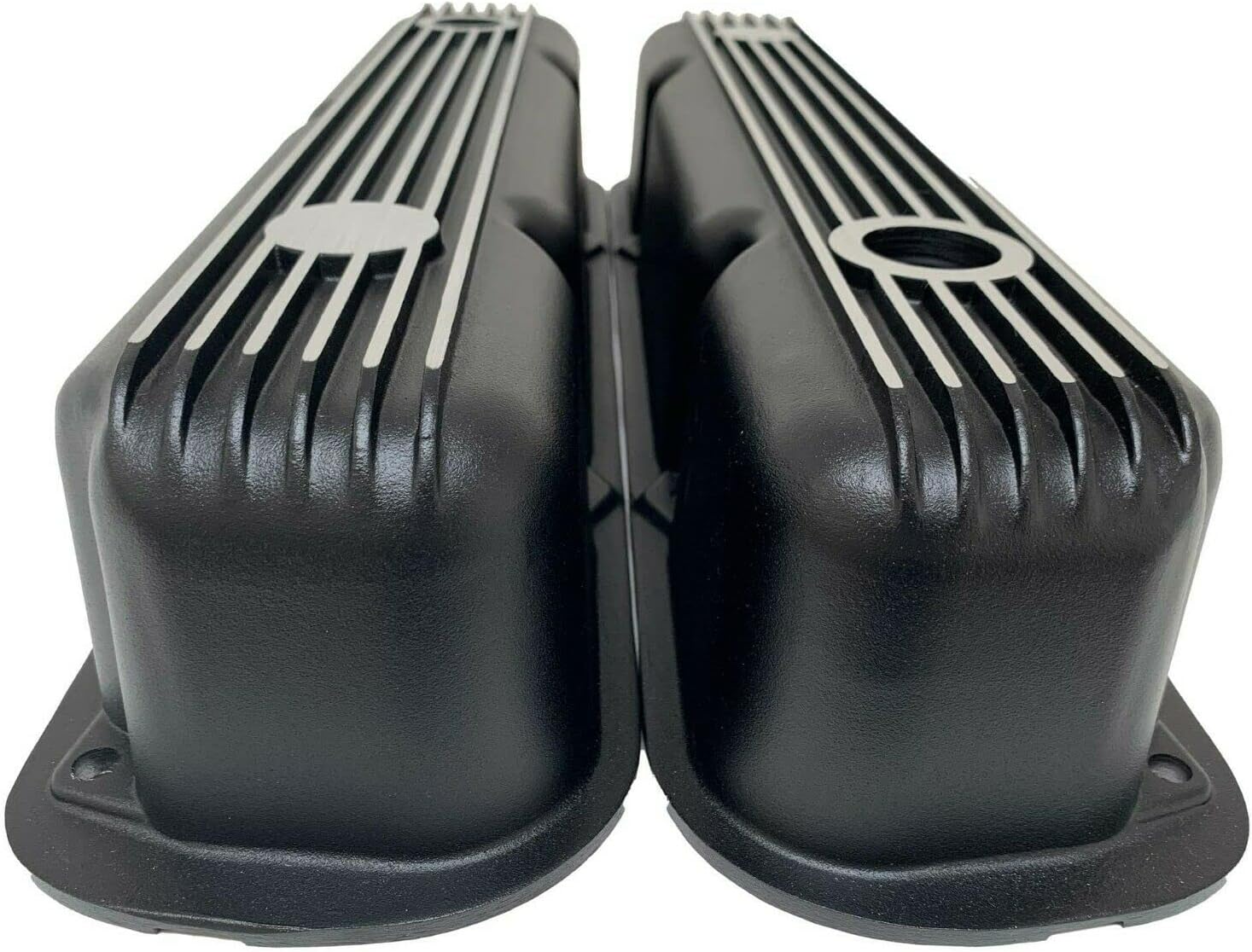 Compatible with Mopar Performance 318, 340, 360 Valve Covers - Black - Die-Cast Aluminum