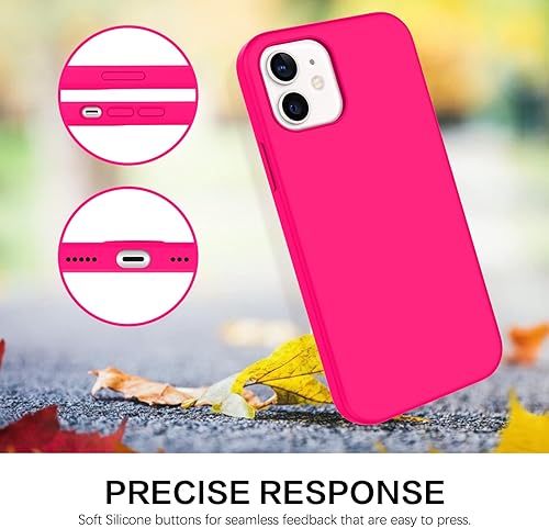 Miniatura 8 de BENTOBEN Funda para iPhone 1212 Pro, parachoques de goma de silicona suave, forro de microfibra, funda protectora a prueba de golpes, 6.1 pulgadas,