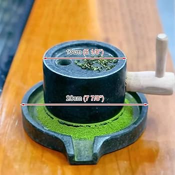 石臼(お抹茶用) Amazon.co.jp: 小石臼、青石茶臼、手 bucket茶セット、抹茶、小