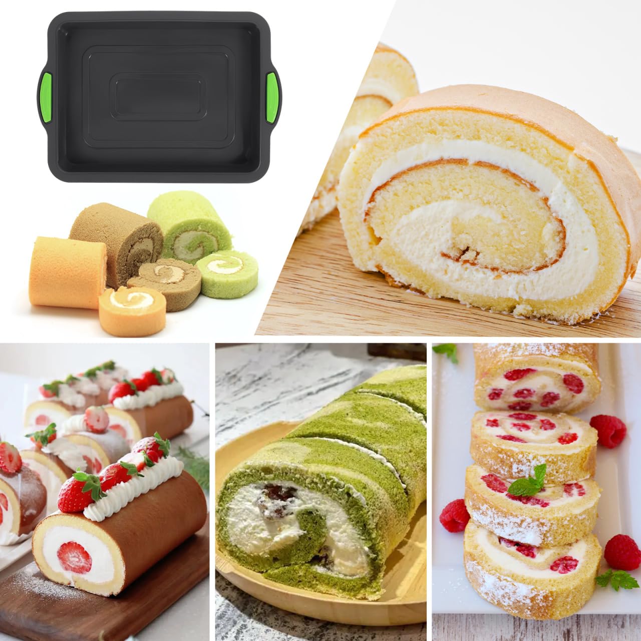 Molde de silicona para tartas con tapa, reutilizable, para lasaña, para horno, lavable, para pasteles, galletas, gelatina, color gris