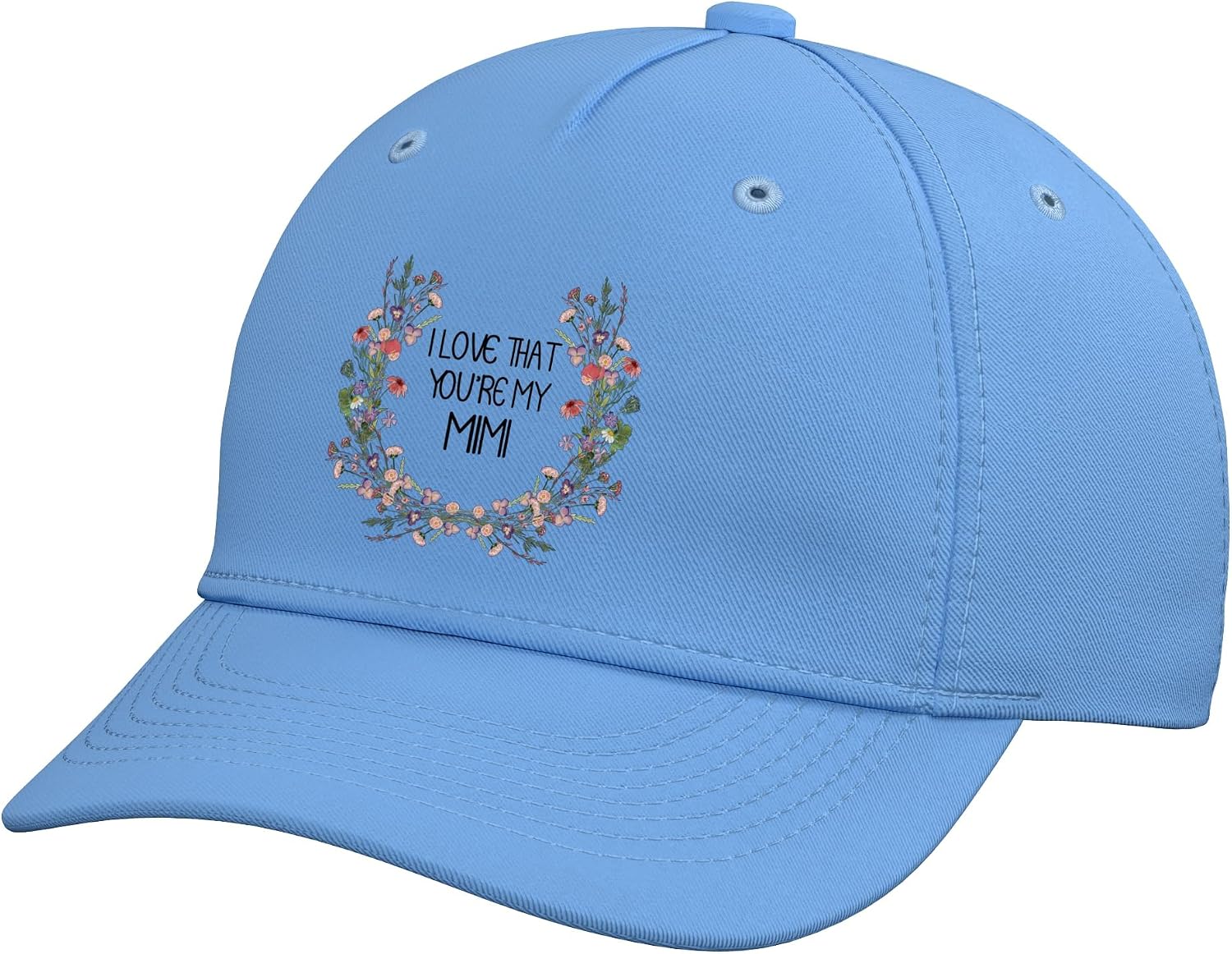 Best Mimi Cute Personalized Love Quote for Grandma Adjustable Baseball Hat