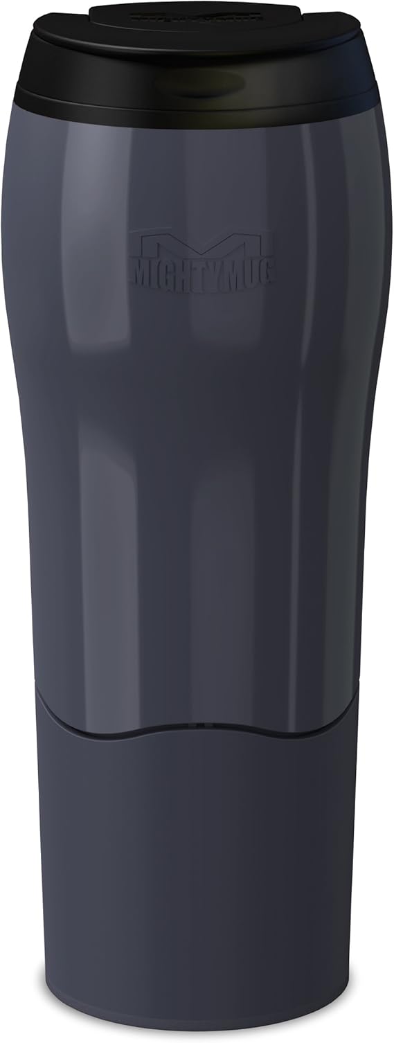Mighty Mug Charcoal NonTip Travel Mug DoubleWall