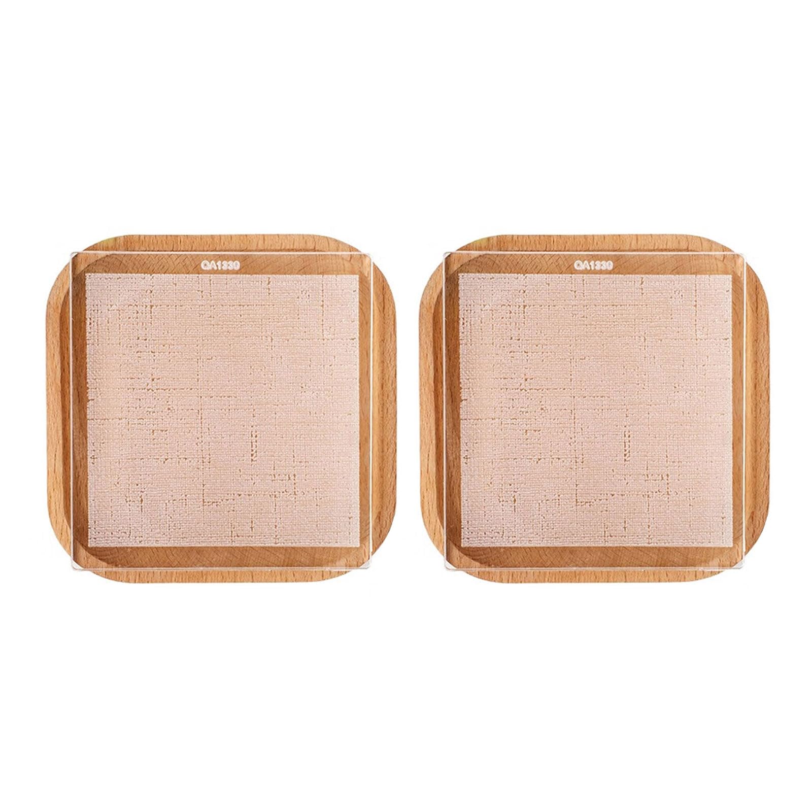 Hsioluted Embossed Leather Texture Cakes Molds Baking Artistic Acrylic Lace Stamp for Fondant Cakes and Dessert Embellishment Pastries Embosser
