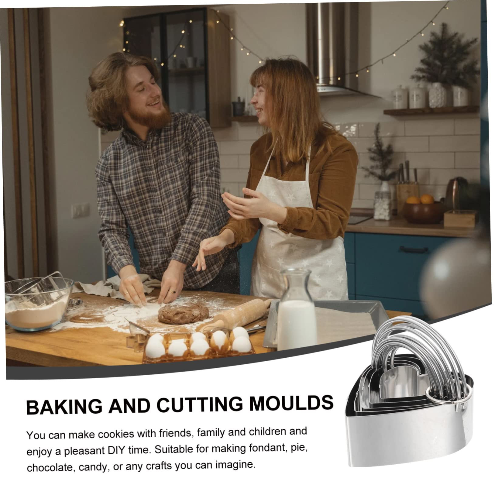 TOPBATHY 3 Sätze Ausstechformen Muffin Plätzchengebäckform Plätzchen Gebäck Gebäckschneider Schimmel cookie cutter bisquitschneider Kekse kreative Keksformen Keksausstecher Rostfreier Stahl