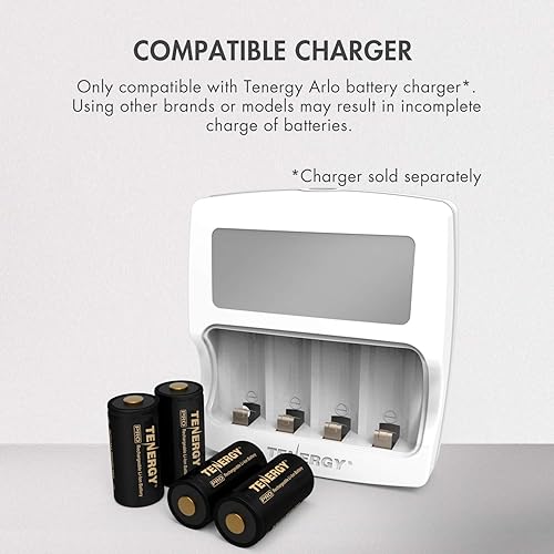 Miniatura 5 de Tenergy Paquete de 16 baterías premium Pro compatibles con cámaras inalámbricas Arlo certificadas, funciona con Arlo