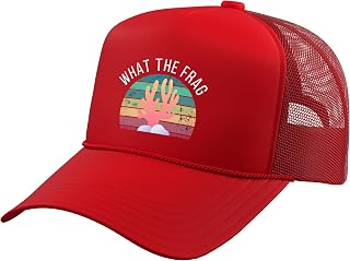 What The Frag? Funny Saltwater Coral Reef Aquarium Aquarist Trucker Hat with Adjustable Mesh Back