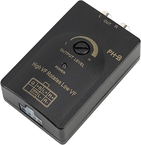 Miniatura 9 de Fydun - Conversor de nivel de altavoz de coche para coche con salida RCA de alta a baja, convertidor de nivel con función de retardo con cable