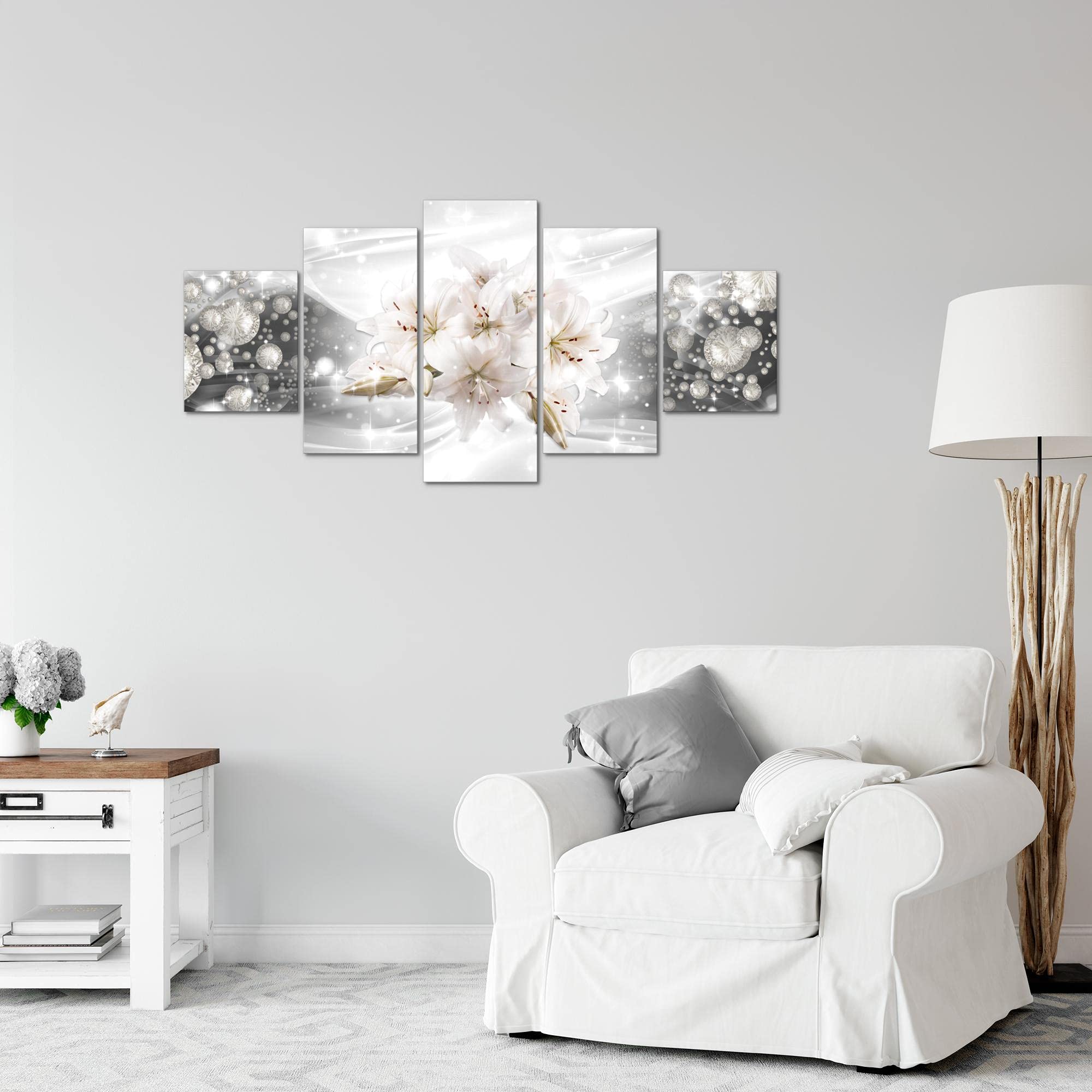 Offerta Quadro Murando Handart Fiori 40x30cm - Set 2 Pezzi Tela