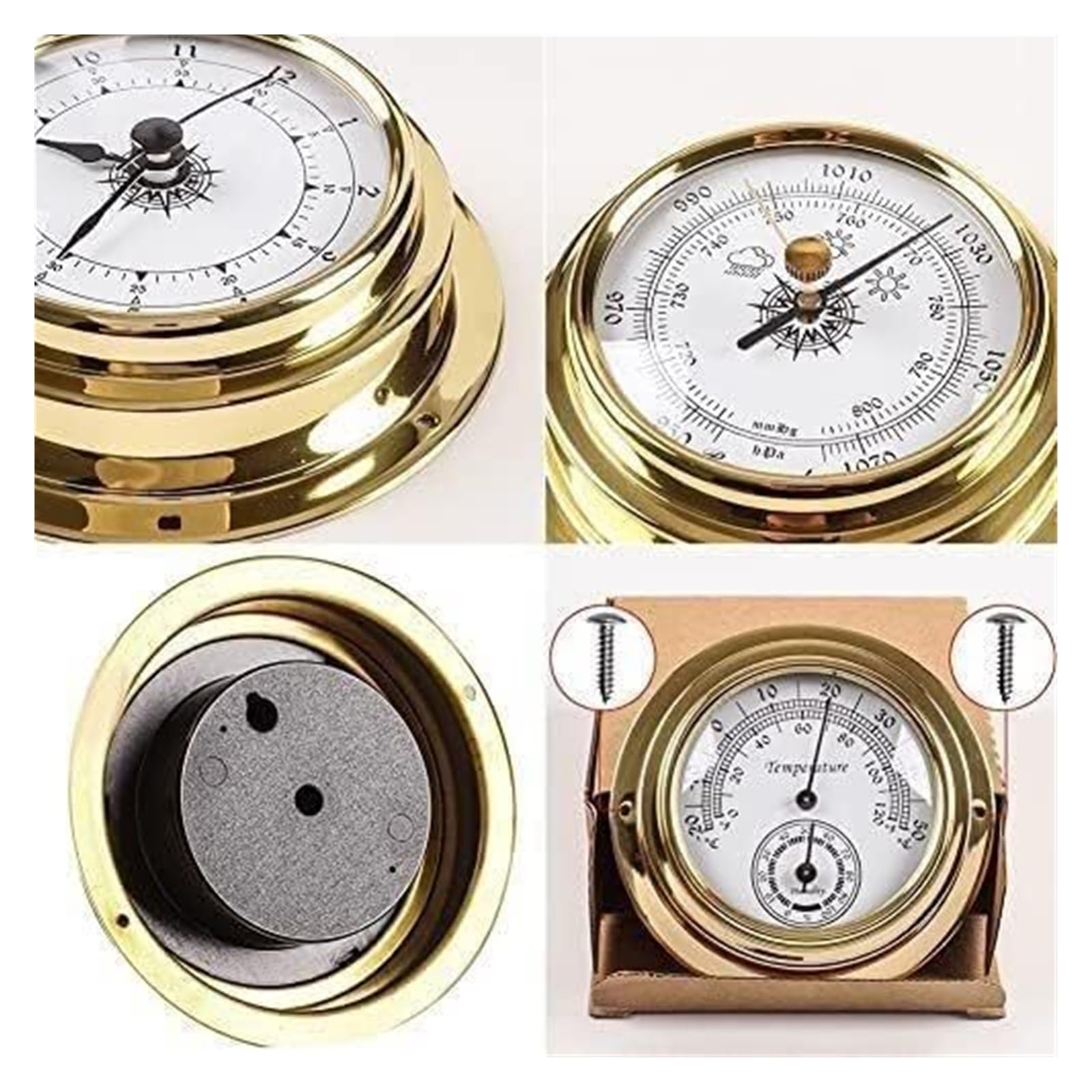Barometer, 3,9 Zoll Wandthermometer, for Zuhause, Hotels, Büros, Fabriken-Thermometer