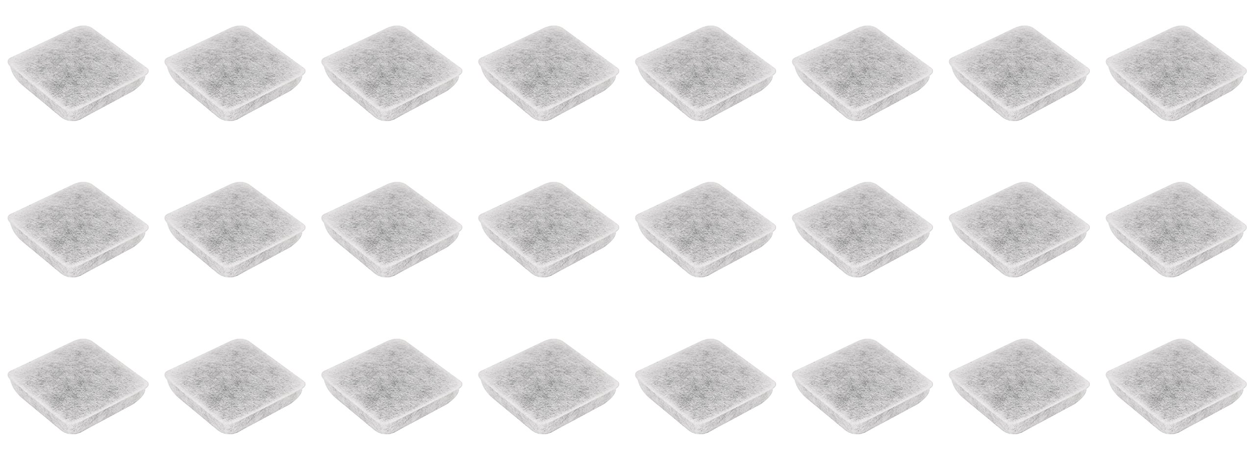 Nispira Charcoal Water Filter Replacement for Petmate Replendish Mason Pet Fountains Gravity Waterer Bowls 24 pk