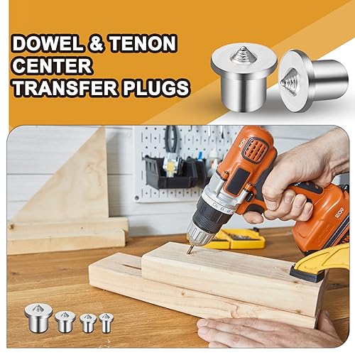 Miniatura 6 de 20 tapones de transferencia centrales de clavija y espiga sólidos, pasadores de centrado, herramienta de orificio para accesorios de herramientas de