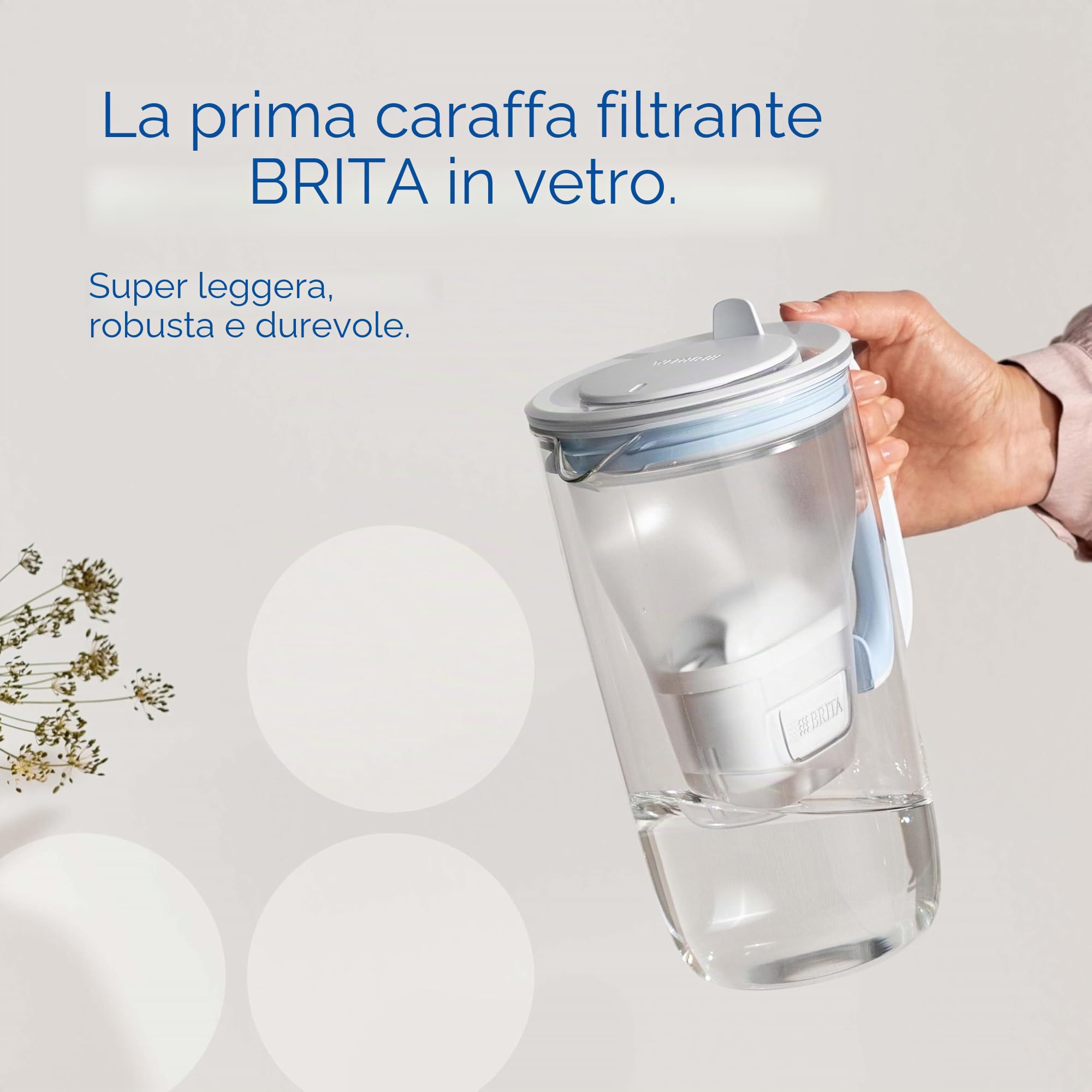 Filtro Brita Carafe In Vetro Blu Incluso 1 Maxtra Pro AlL-1