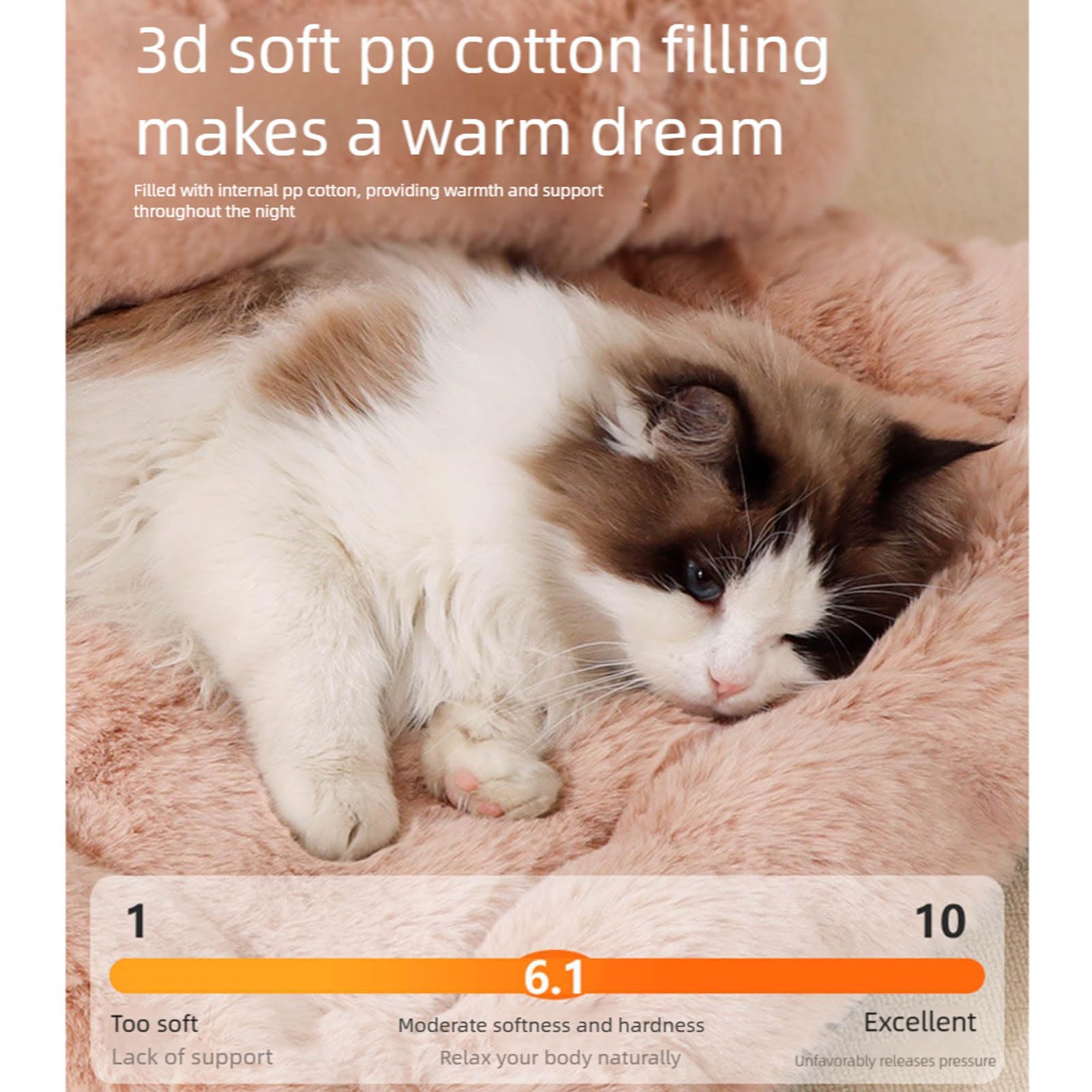 Tappetino per cani reversibile isolamento termico in cotone PP per tutto l'anno Comfort Pad Coperta Pet Sleep Cuscino invernale per cani