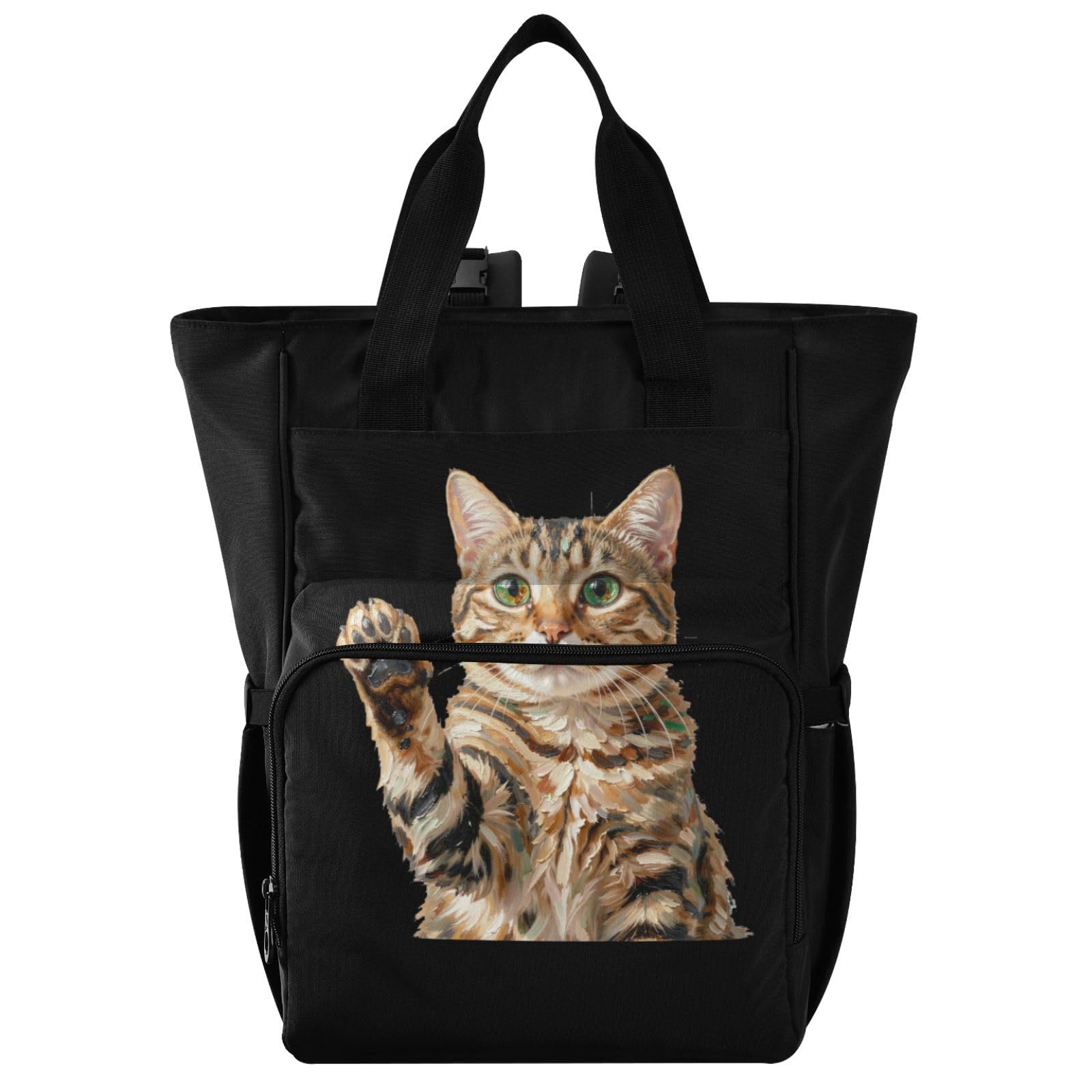 GuoChe Dobby - Mochila para pañales de nailon con múltiples bolsillos