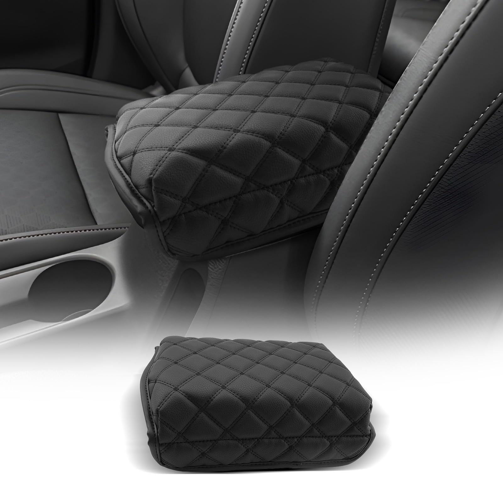 CDEFG for Kia Seltos 2021-2025 2026 Center Console Cover Armrest Box Cover for Seltos (LX, S, EX, X-Line, SX) Accessories Console Arm Rest Protector