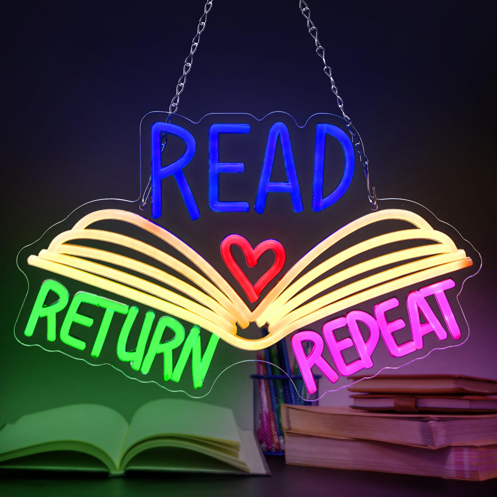 Photo 1 of Retisee Read Neon Sign - Library Wall Decor