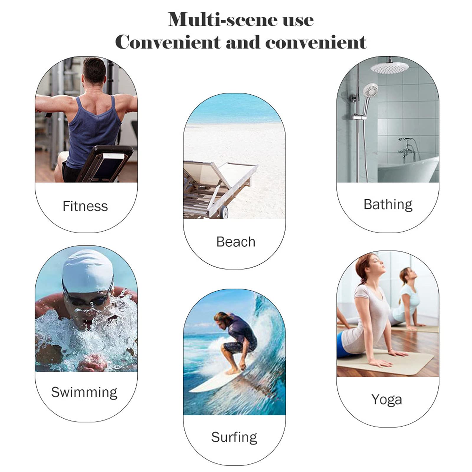 Chickwin Badeponcho Mit Kapuze - Mikrofaser Umkleidehilfe Strandtuch