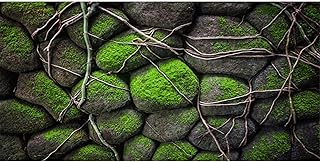 AWERT 48x18 inches Stone Aquarium Background Rock Fish Tank Background Rocky Terrarium Background Vinyl