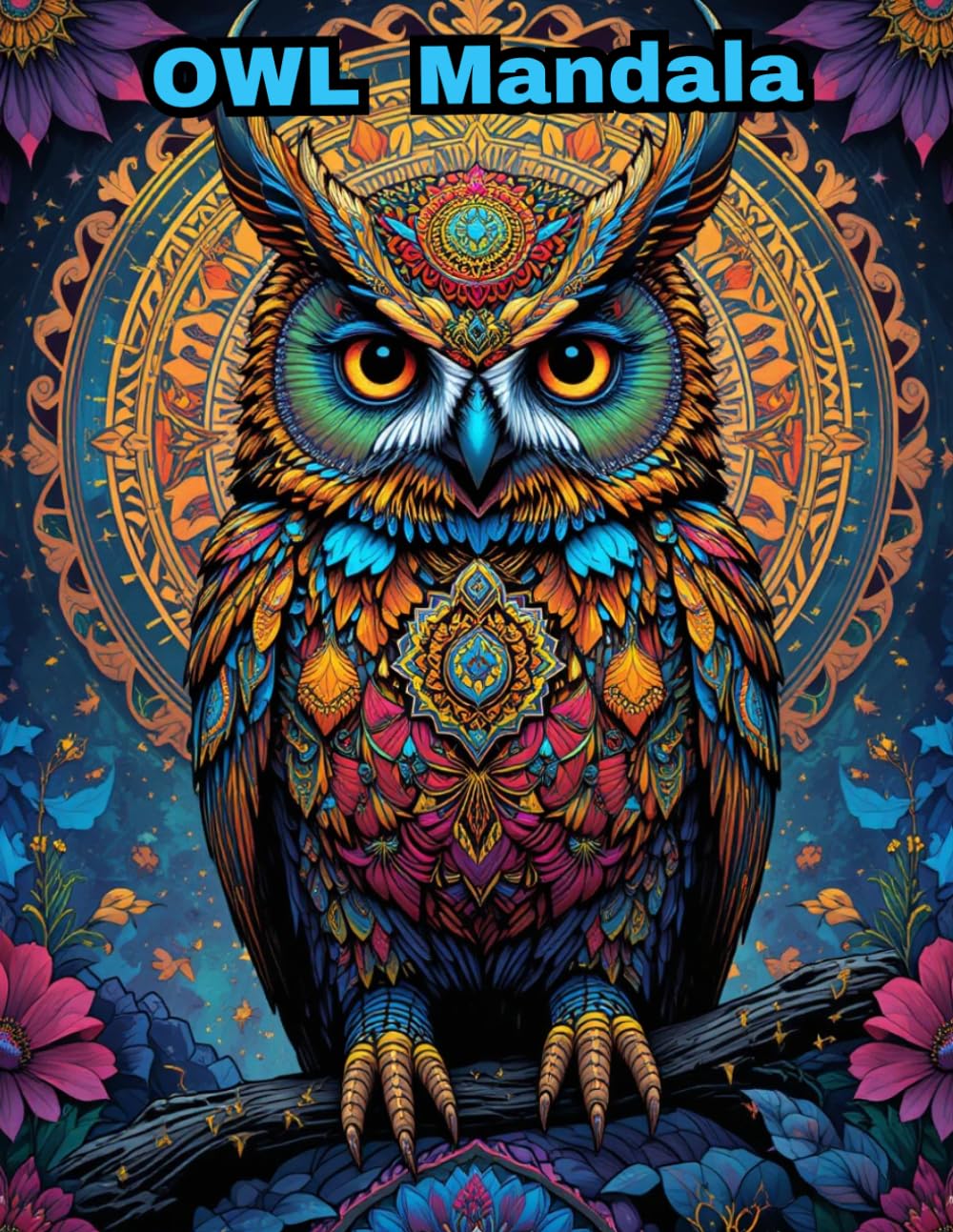 Owl Mandala Coloring Book: Stress Relieving Animal Designs for Adult Relaxation with 50 Intricate Patterns