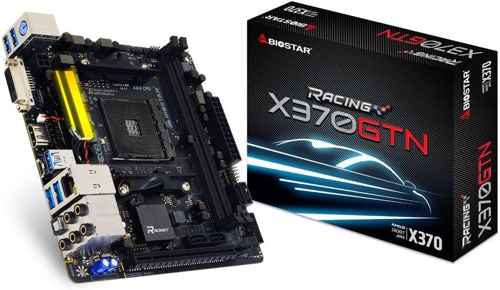 Biostar x370gtn AMD X370 Socket AM4 - Placas Base (ddr4-sdram, DIMM, 1866,2133,2400,2667,2933,3200 MHz, Doble 32 GB, AMD)