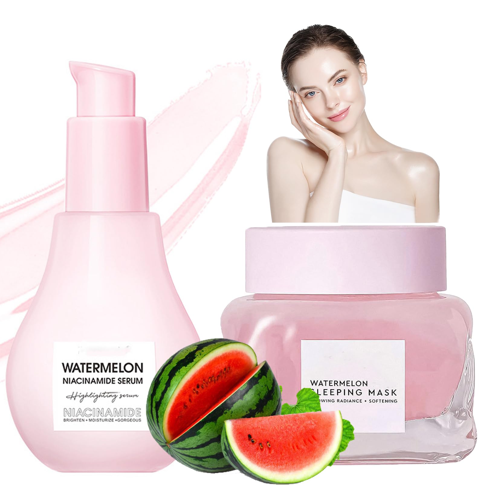 ASMAYSA Skincare Set Skin Care Women - Watermelon Niacinamide Skincare Sets For Teenage Girls