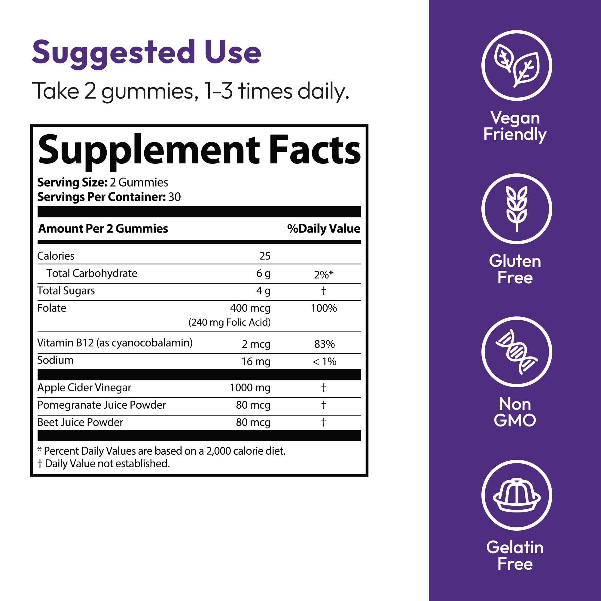 Justified Laboratories Ultra Quick Keto ACV Gummies (1000 mg) — Amazon image 6
