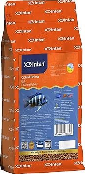 Fisherman’S Intan Cichlid Pellets Fish Food | Big Floating Pellets for Cichlid Fish Health and Growth | Pouch Pack 1 kg, Pellet Size 3 mm Dia, Pack of 1