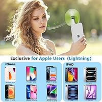 Vista 2 de Paquete de 3 ventiladores portátiles compatibles con iPhone 14/14Pro Max/13/13 Pro Max/12/12 Pro Max/11/11 Pro/11 Pro Max/X/Xs/Xr