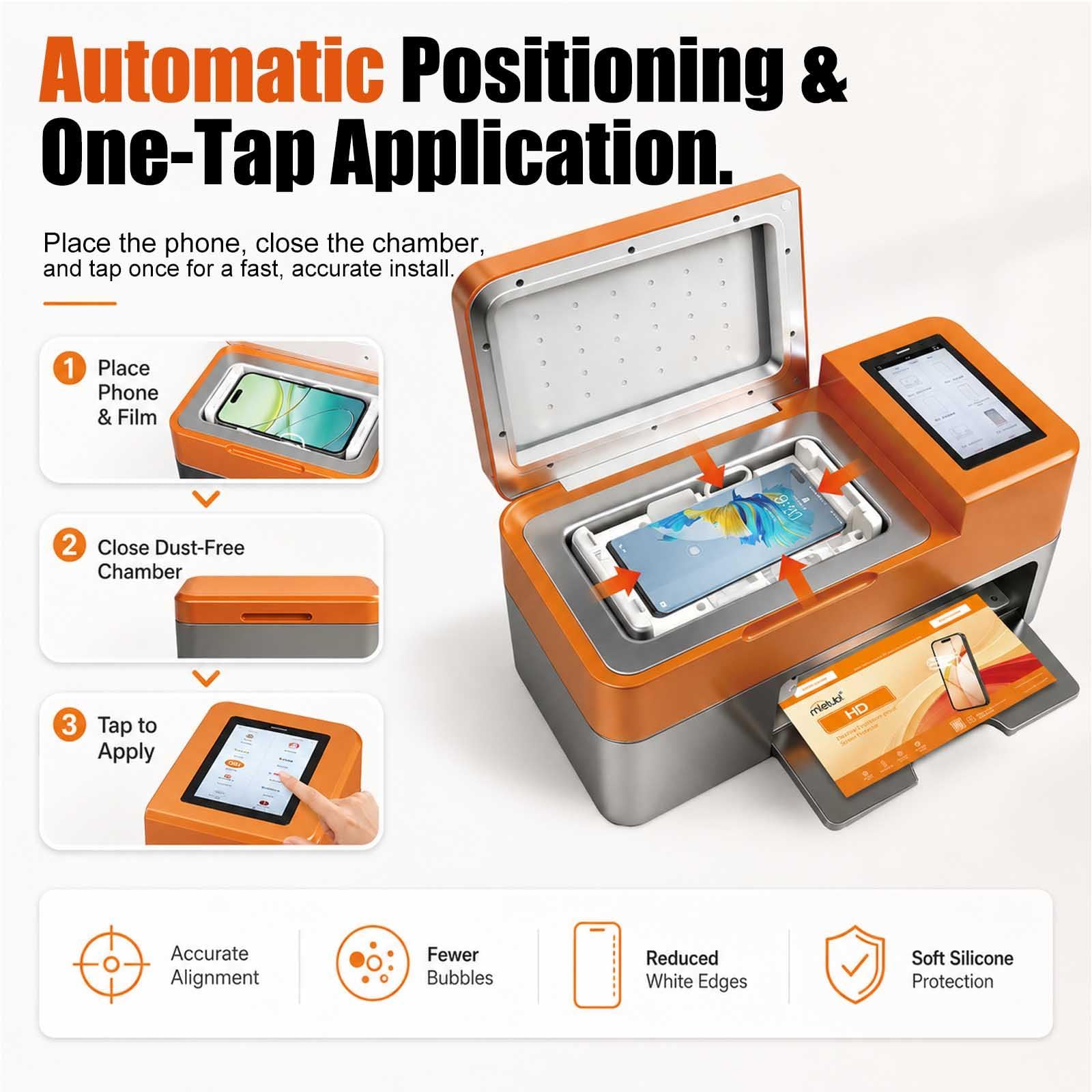 Macchina 2 In 1 Per Il Taglio Di Pellicole Protettive E Laminazione Automatica,Taglierina Per Pellicole Idrogel Per Smartphone Con Oltre 30.000 Modelli,Touchscreen Da 5,5",Macchina Tagliapellicole Per