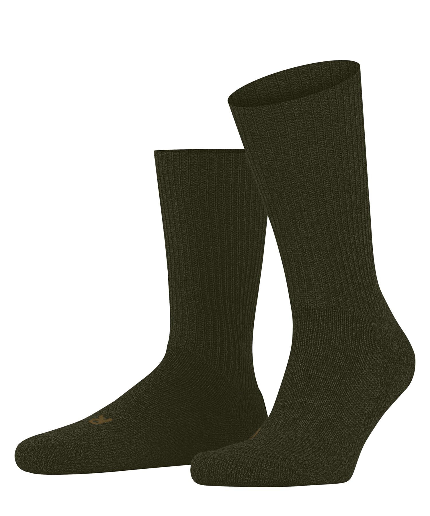 FALKE Unisex Walkie Ergo U So Wool Plain 1 Pair Socks, Green Artichoke 7436, 9.5-10.5
