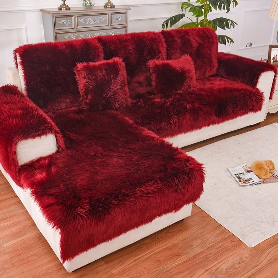 Amazon｜ムートンラグ ムートンシーツ ソファーカバー マルチカバー