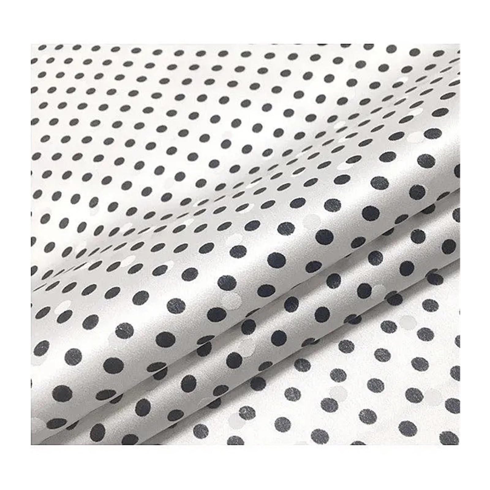 Polka Dots Fabric Mulberry Silk Polka Dot Textile DIY Sewing for Dresses Shirts Summer Fabric