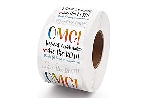 Repeat Customers are the Best Stickers: Small Business Thank You Stickers for...