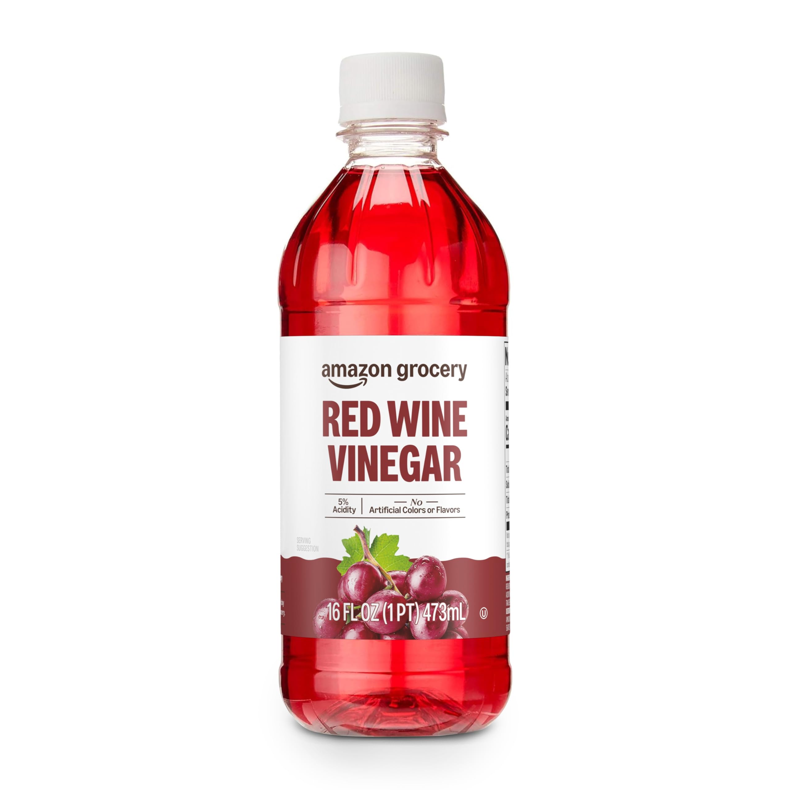 Amazon Grocery, Red Wine Vinegar, 16 Fl Oz (Previously Happy Belly, Packaging May Vary)