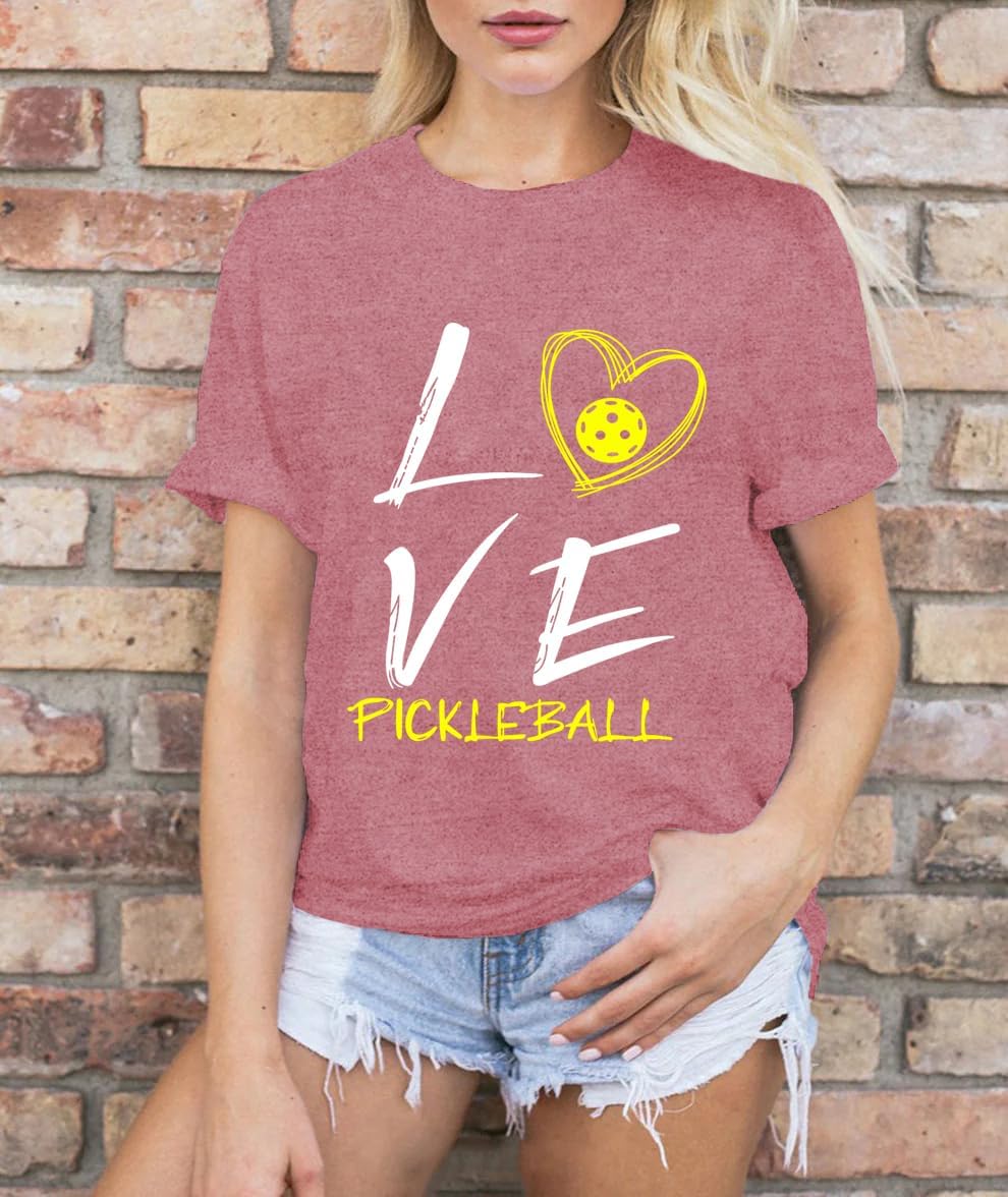 LBP Women Pickleball Shirt Love Pickball T-Shirt Pickleball Lover Player Tee Tops - Image 4