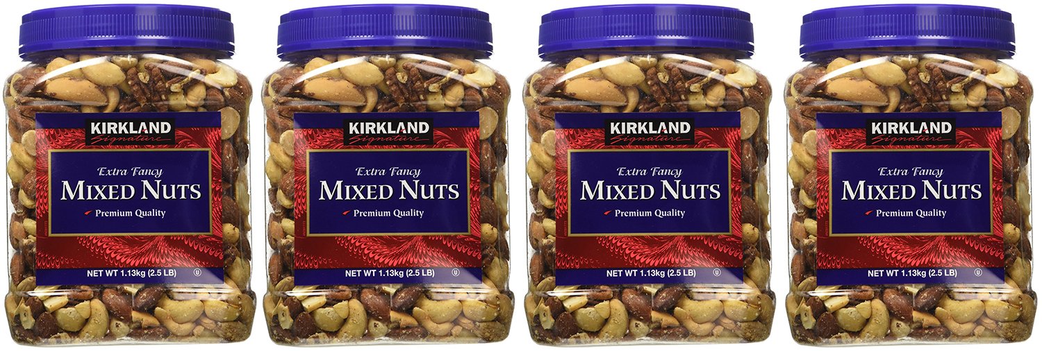 Kirkland Signature xPFUix, Extra Fancy Mixed Nuts 40 Ounce (Pack of 4)