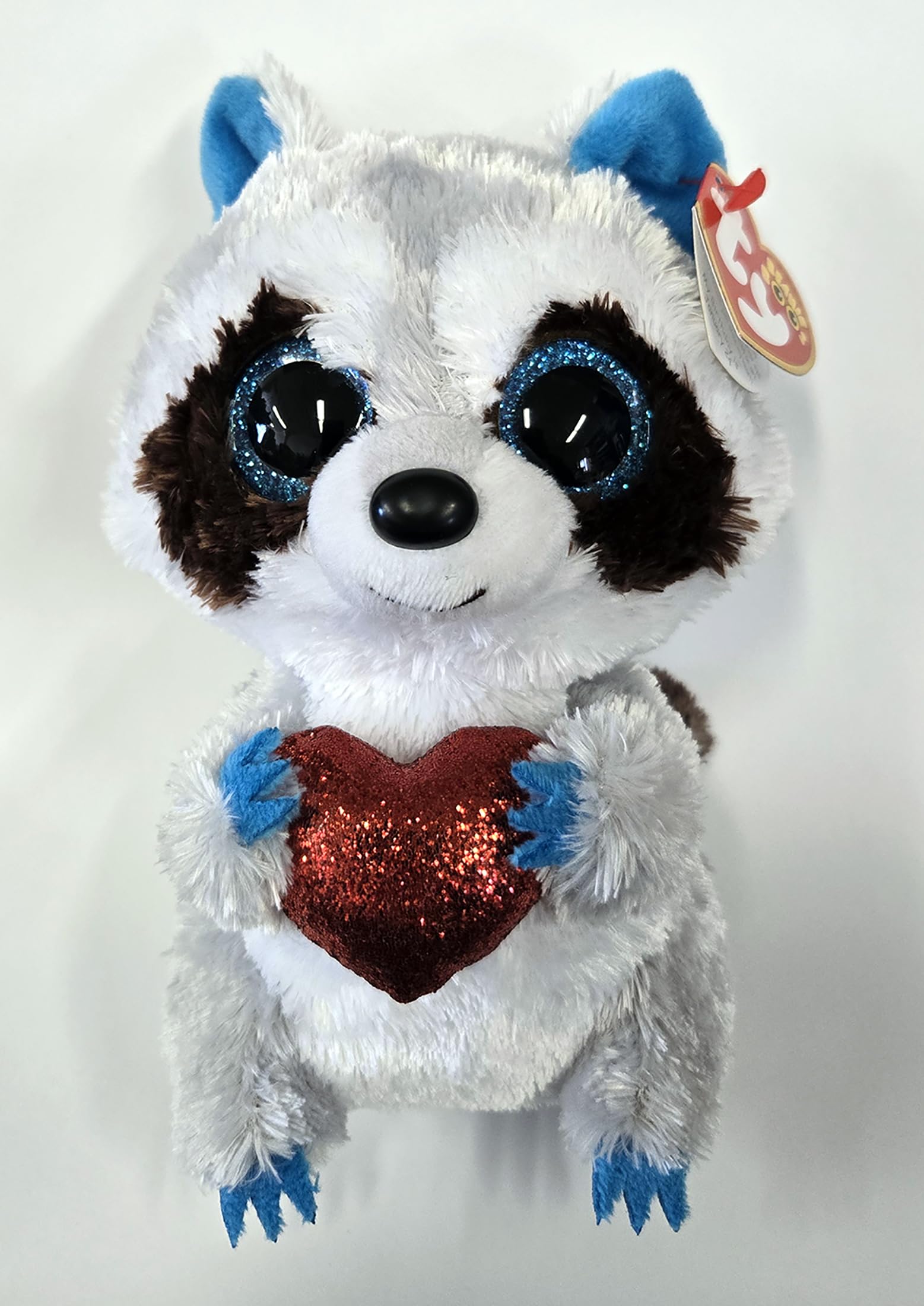 Amazon.com: Ty Beanie Boo Thief the Racoon with Heart for