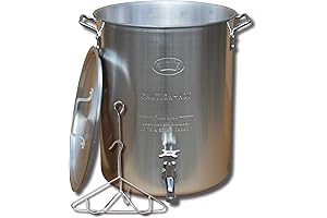 King Kooker 30PKSP 30-Quart Aluminum Commercial Grade Deep Heathy Stock Pot