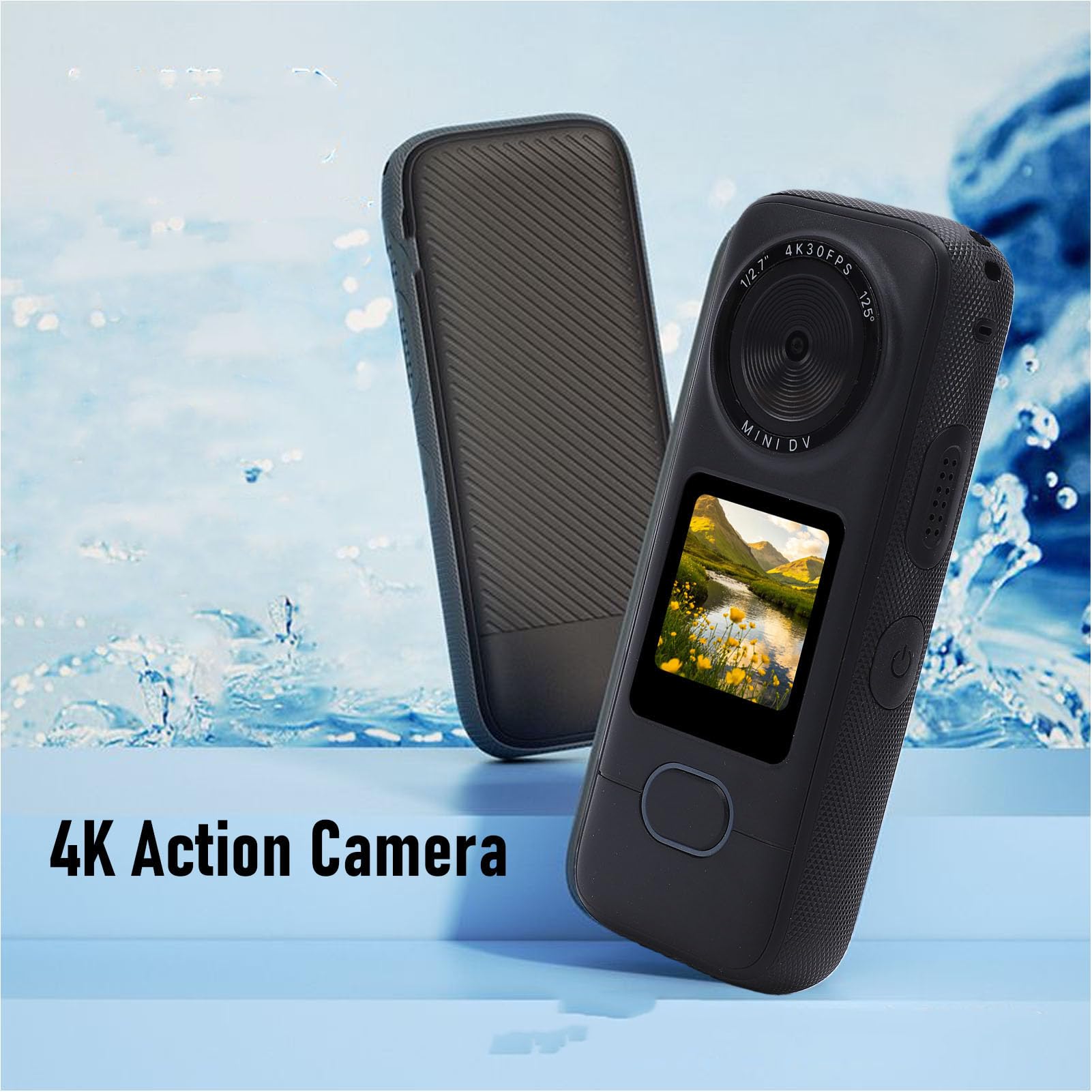 Tangxi Action Camera 4K, Videocamera con APP, Grandangolo da 64 MP e 125