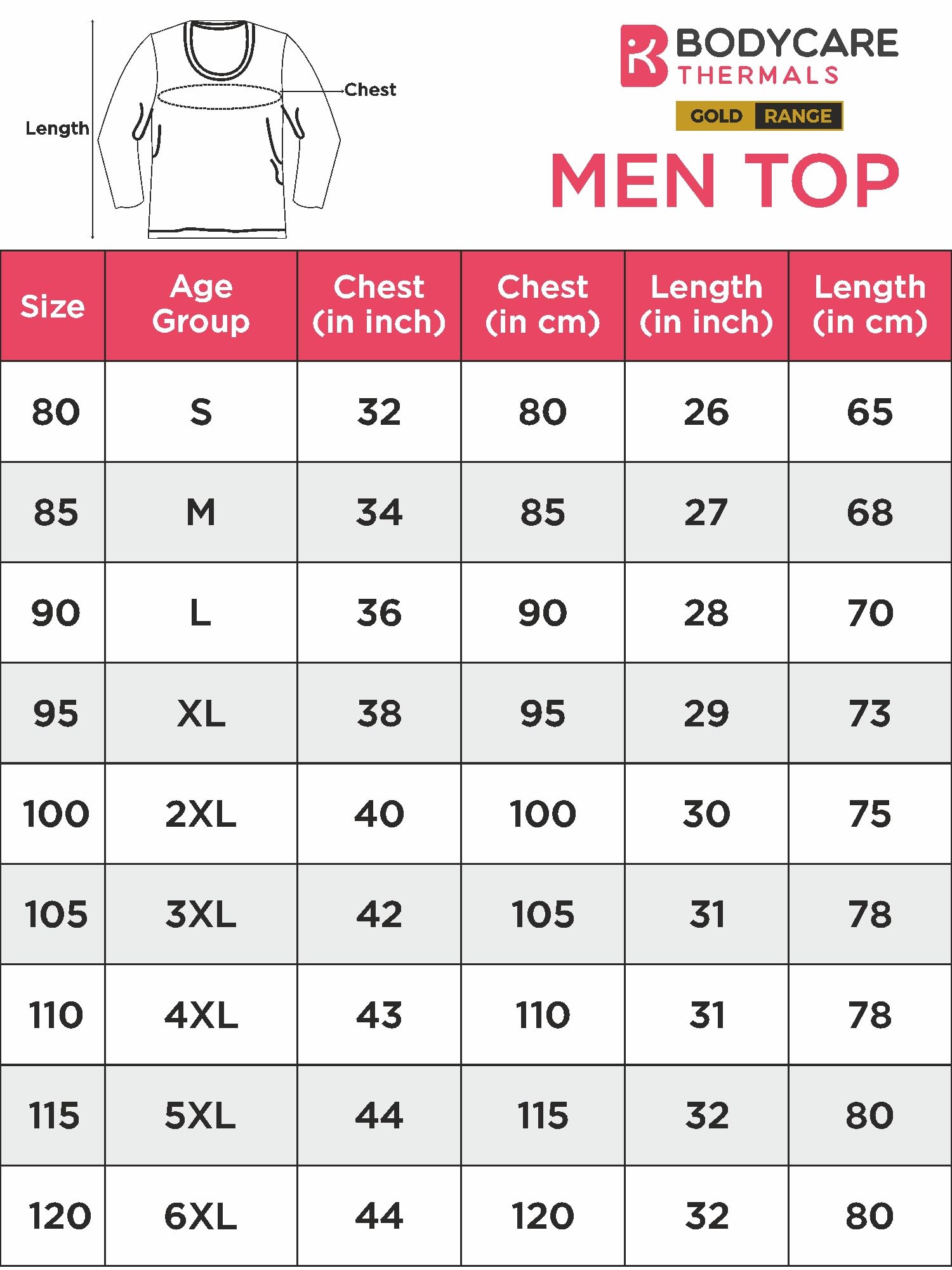 BODYCARE Mens Thermal Tops Crew Neck Full Sleeves Pack of 1-Black 2