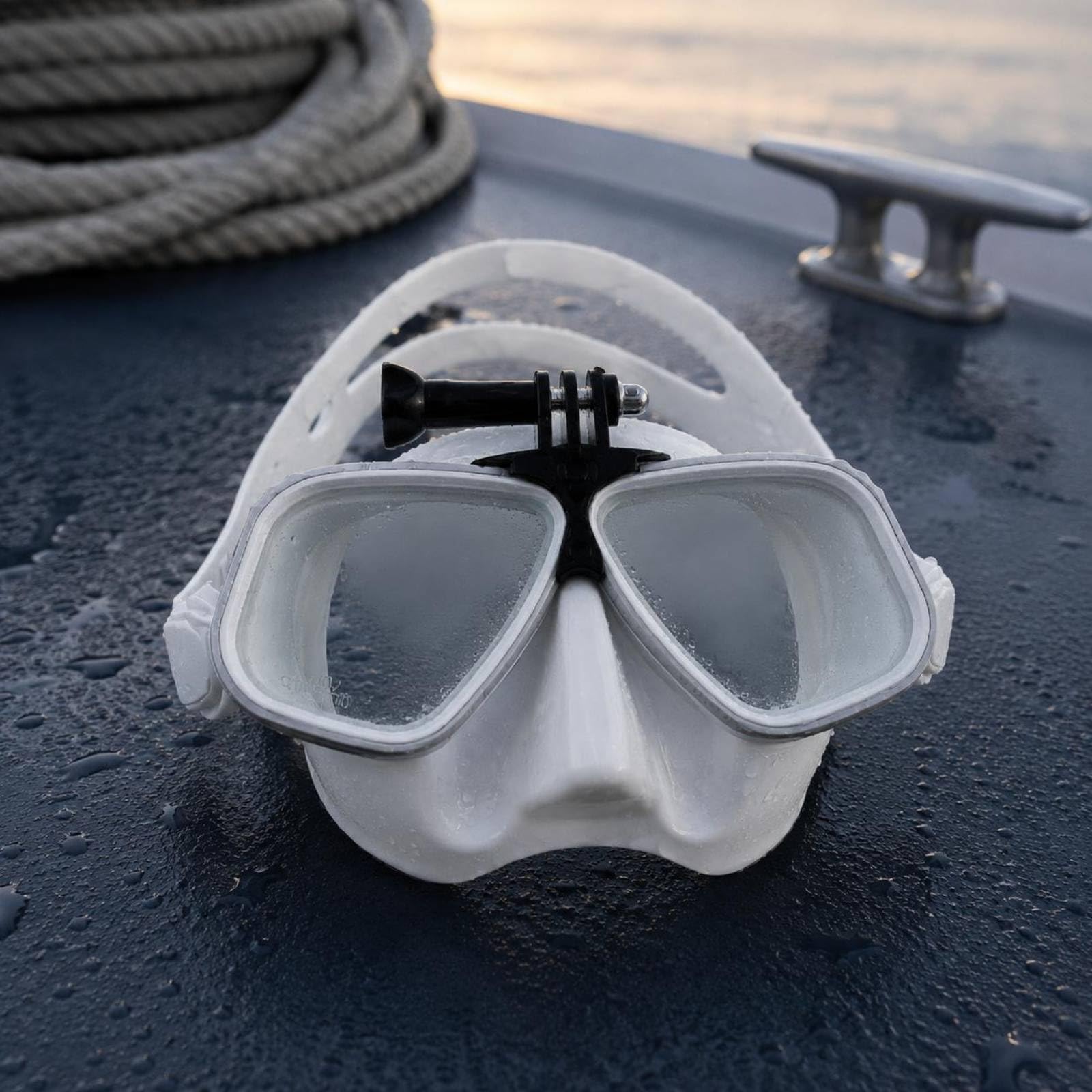 Maschera Low Volume Antiappannante Maschera Subacquea a Doppia Lente Antifog per Freediving